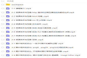 web前端开发性能优化视频教程 web前端开发性能优化视频教程