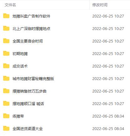 全国各地行业小本摆地摊教程创业夜市顺口溜选址经验教程课,价值上千元 全国各地行业小本摆地摊教程创业夜市顺口溜选址经验教程课,价值上千元