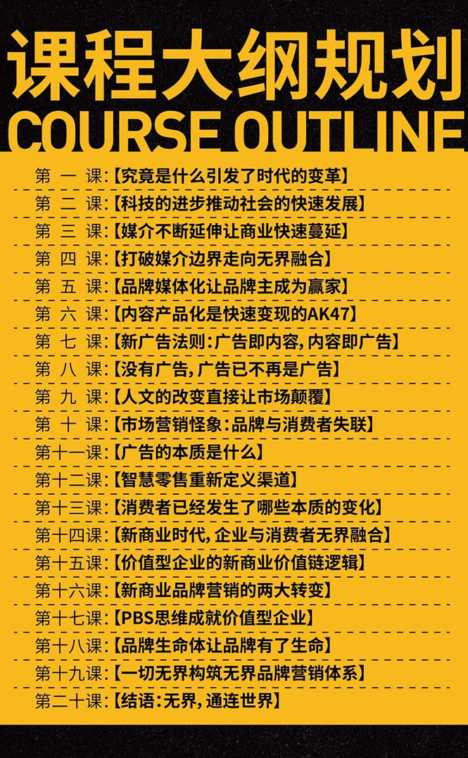 无界营销思维转型课:1000个品牌实操经验,助你销量倍增 无界营销思维转型课:1000个品牌实操经验,助你销量倍增