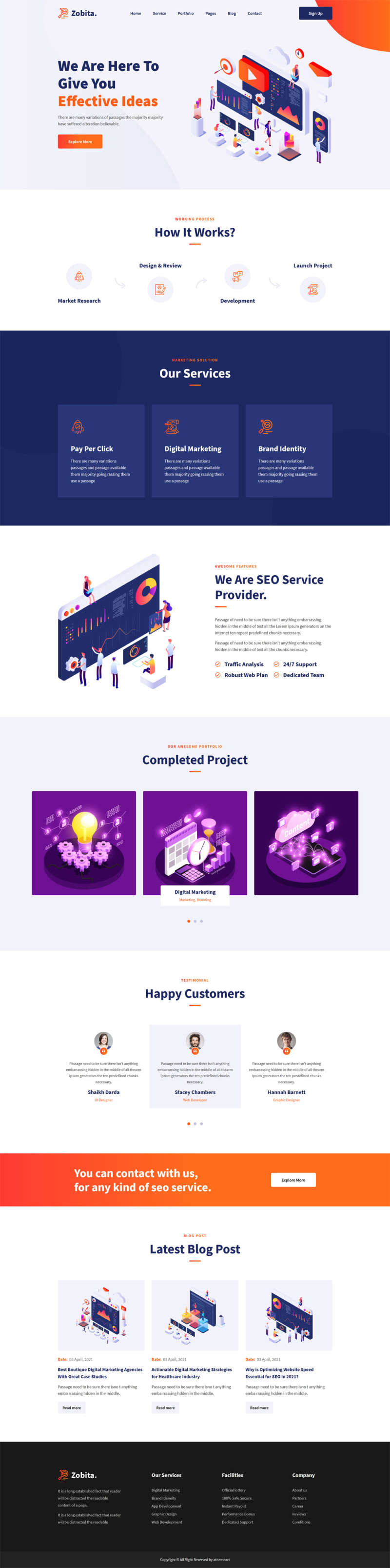 数字营销网络公司HTML模板 数字营销网络公司HTML模板