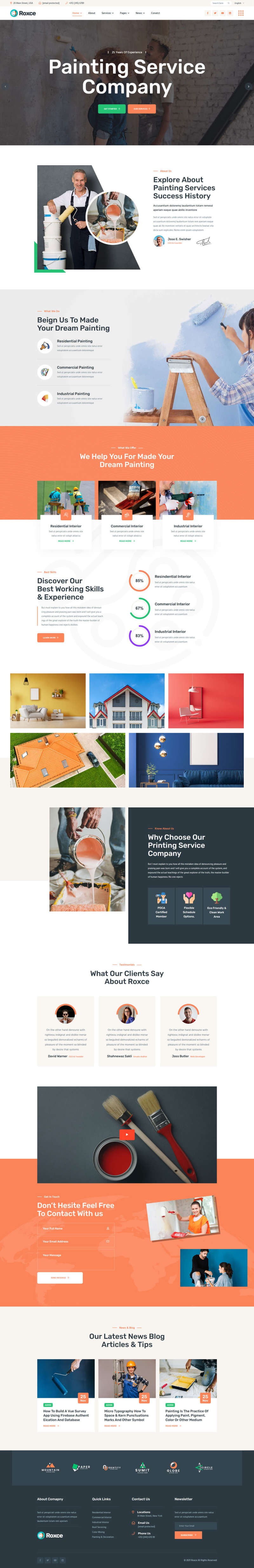 涂料油漆厂家网站响应式模板 涂料油漆厂家网站响应式模板