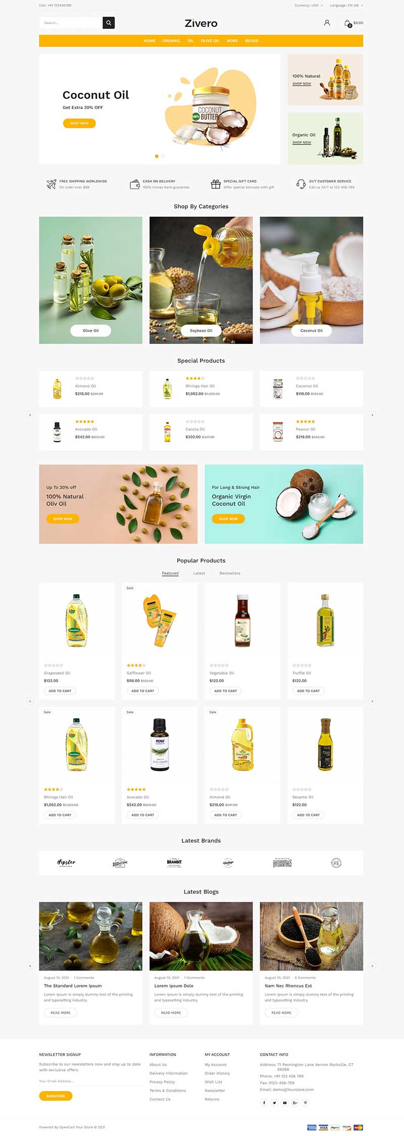 最新清爽风格html食用油网上商城模板 最新清爽风格html食用油网上商城模板