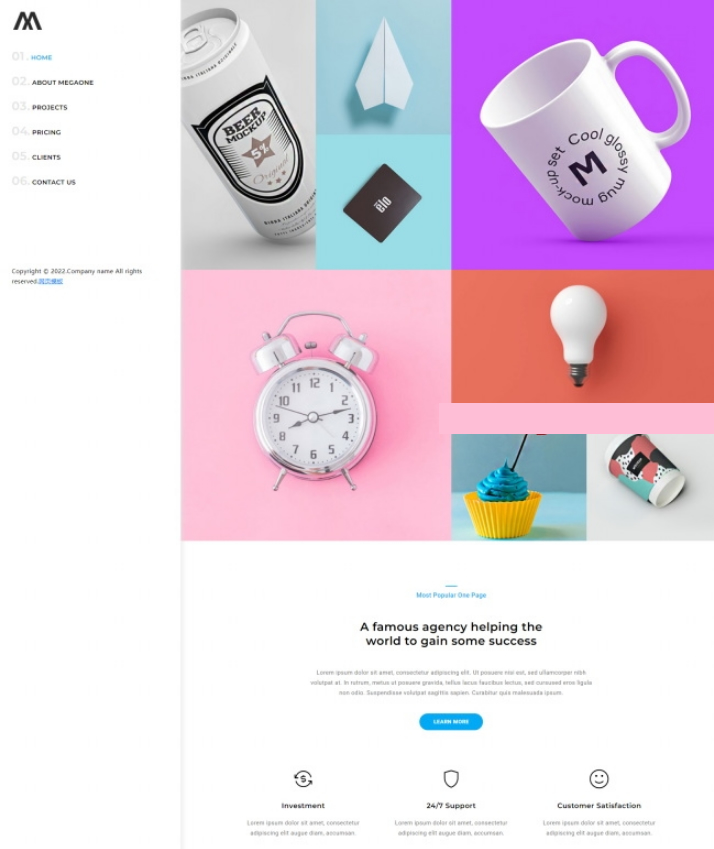 创意作品设计工作室网页模板 创意作品设计工作室网页模板