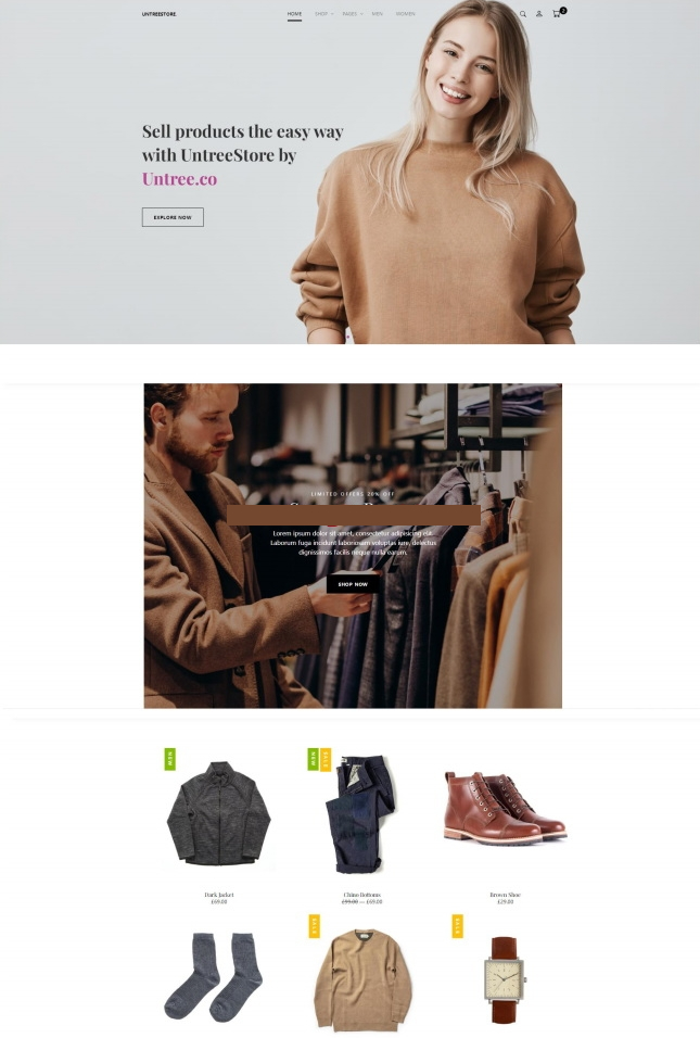 时尚服饰单品销售服务网站模板 时尚服饰单品销售服务网站模板