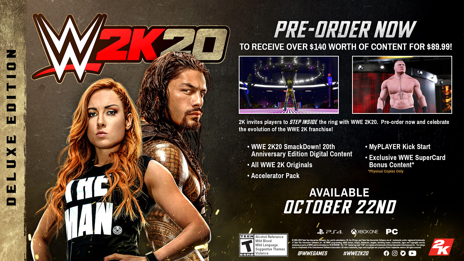 WWE 2K20/单人.同屏多人 WWE 2K20/单人.同屏多人