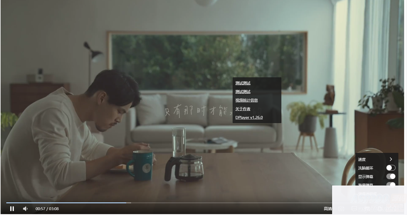 Artplayer播放器全开源带弹幕库源码(播放器源代码)